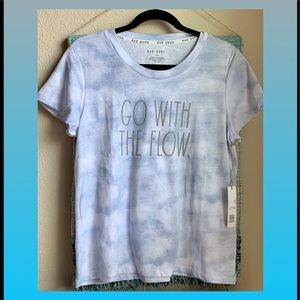 NWT Rae Dunn ‘Go With The Flow’ T-shirt M